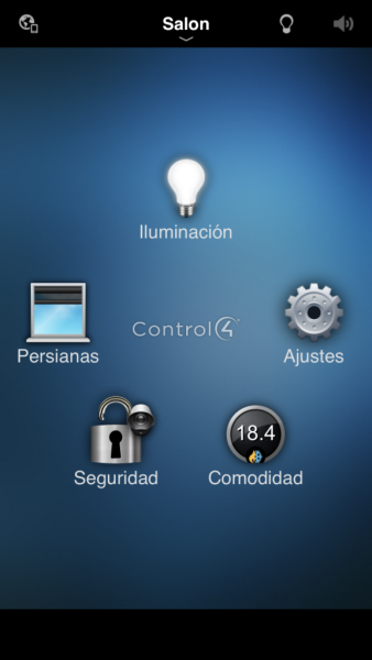 Integración Domótica KNX con visualización Control4 en villa en Madrid